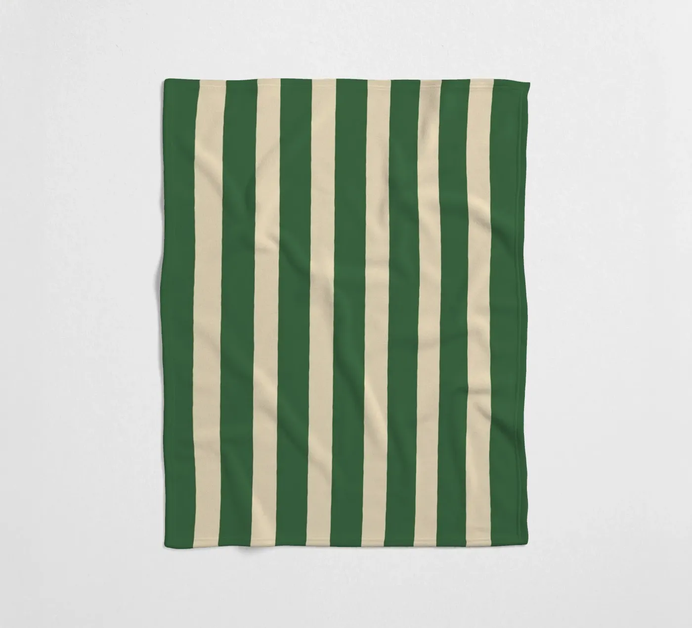 Simple Stripes Pattern - Green fleece blanket by MoonlightPrint