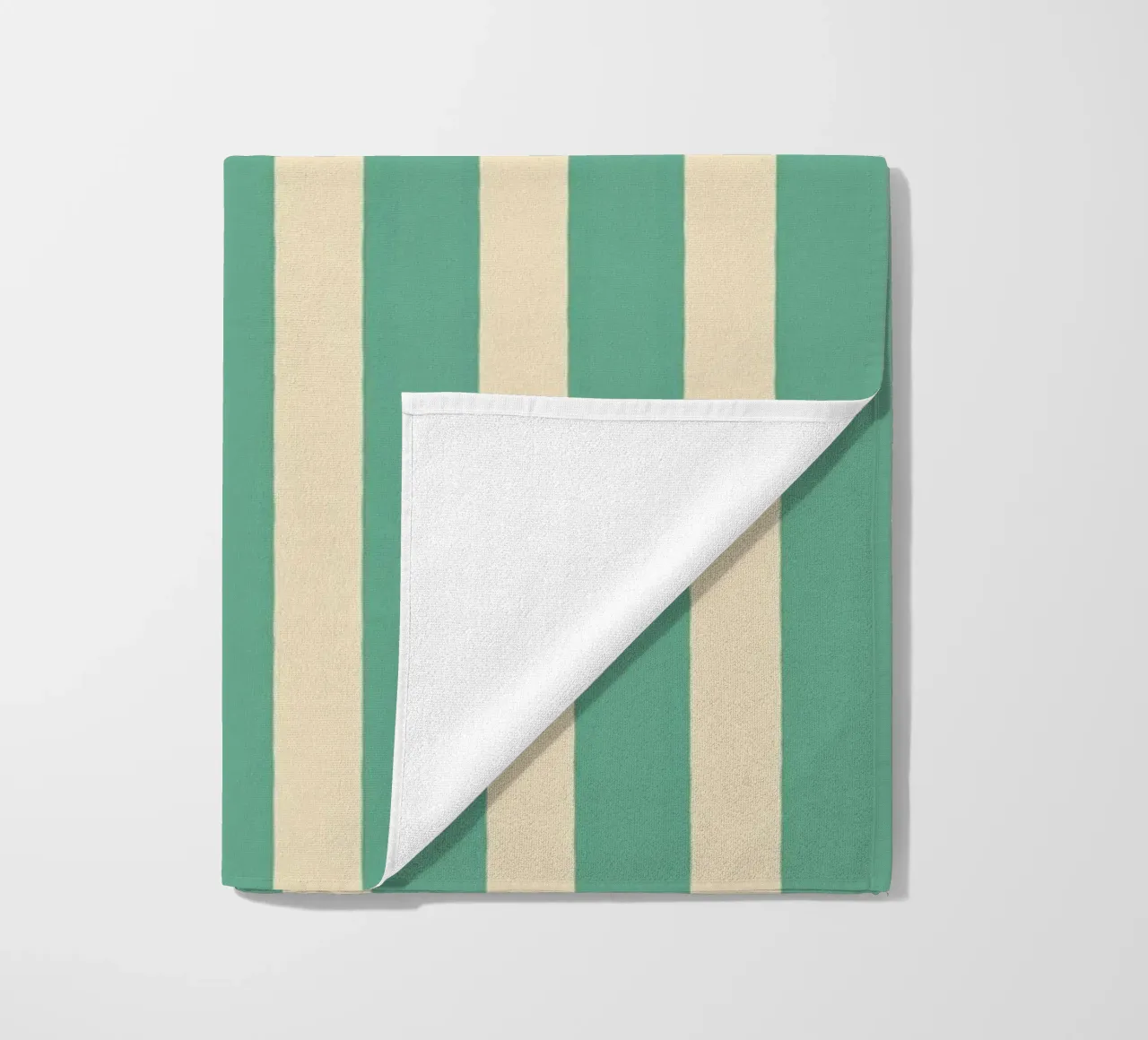 Motif de rayures simples - Vert clair serviette de plage de MoonlightPrint