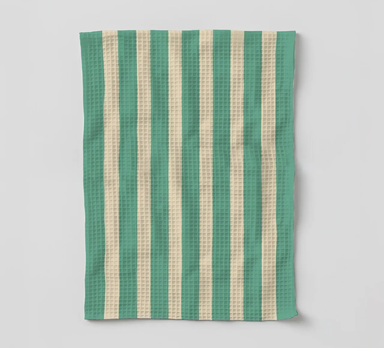 Motif de rayures simples - Vert clair torchon de MoonlightPrint