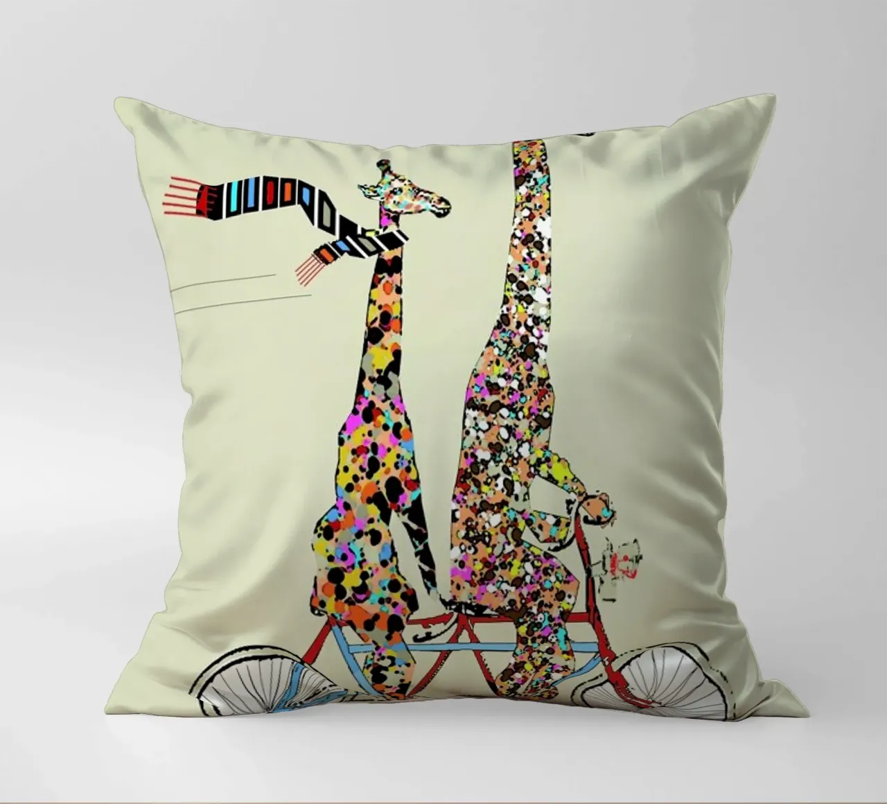 giraffes days lets tandem cuscino da Brian Buckley