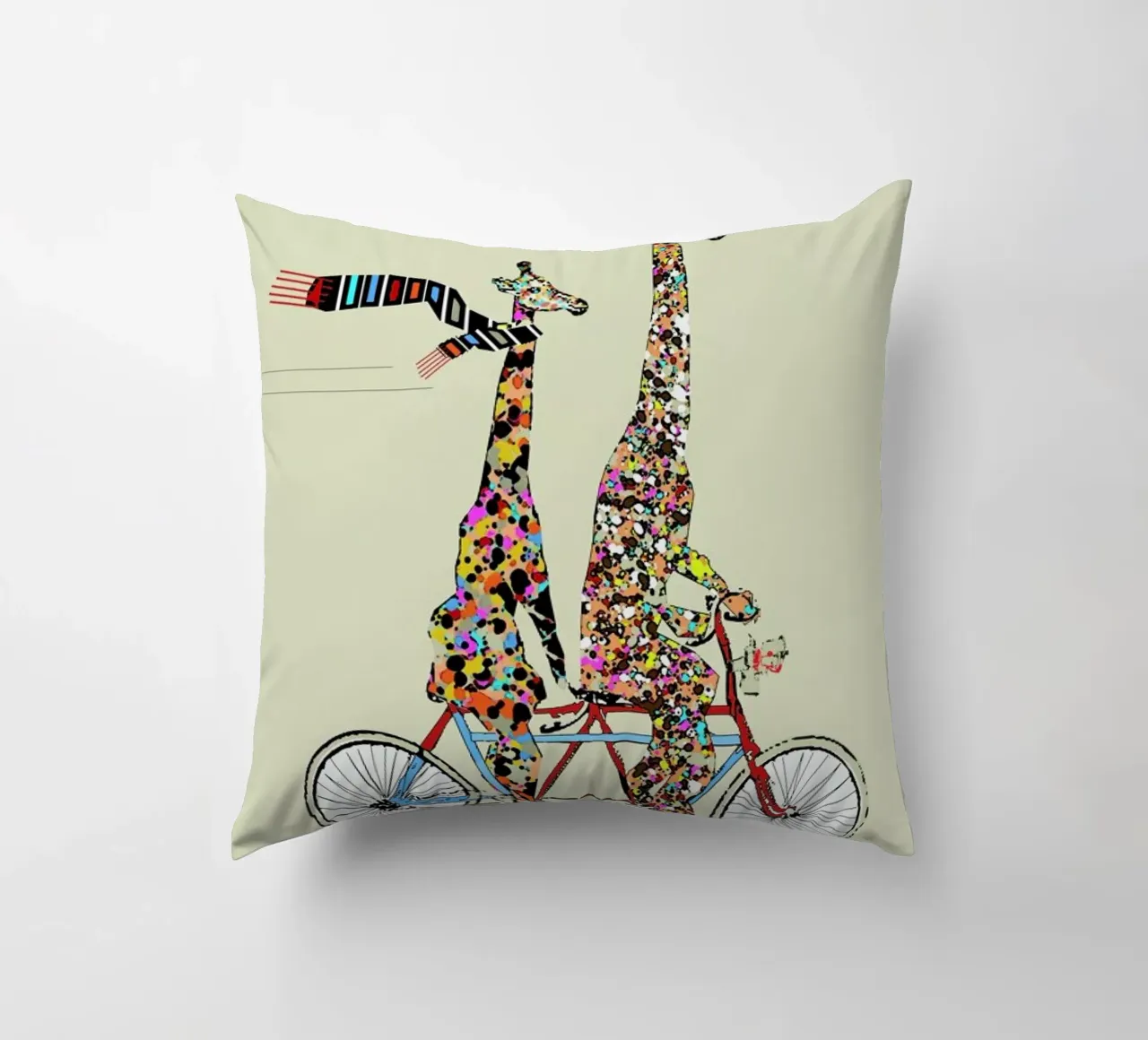 giraffes days lets tandem cuscino da Brian Buckley