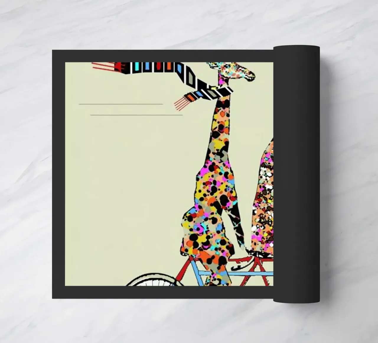 giraffes days lets tandem felpudo de Brian Buckley