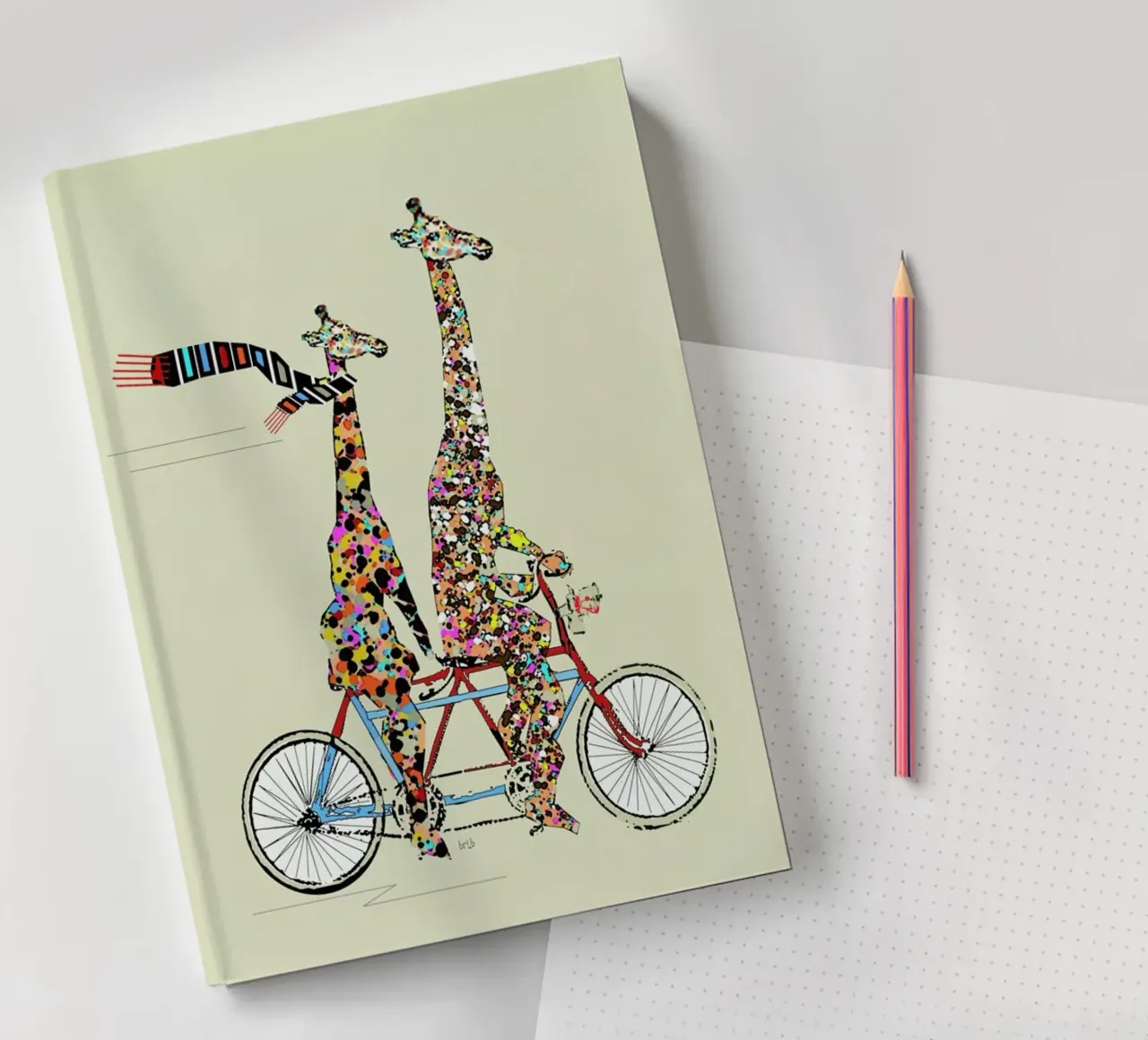 giraffes days lets tandem carnet de notes de Brian Buckley