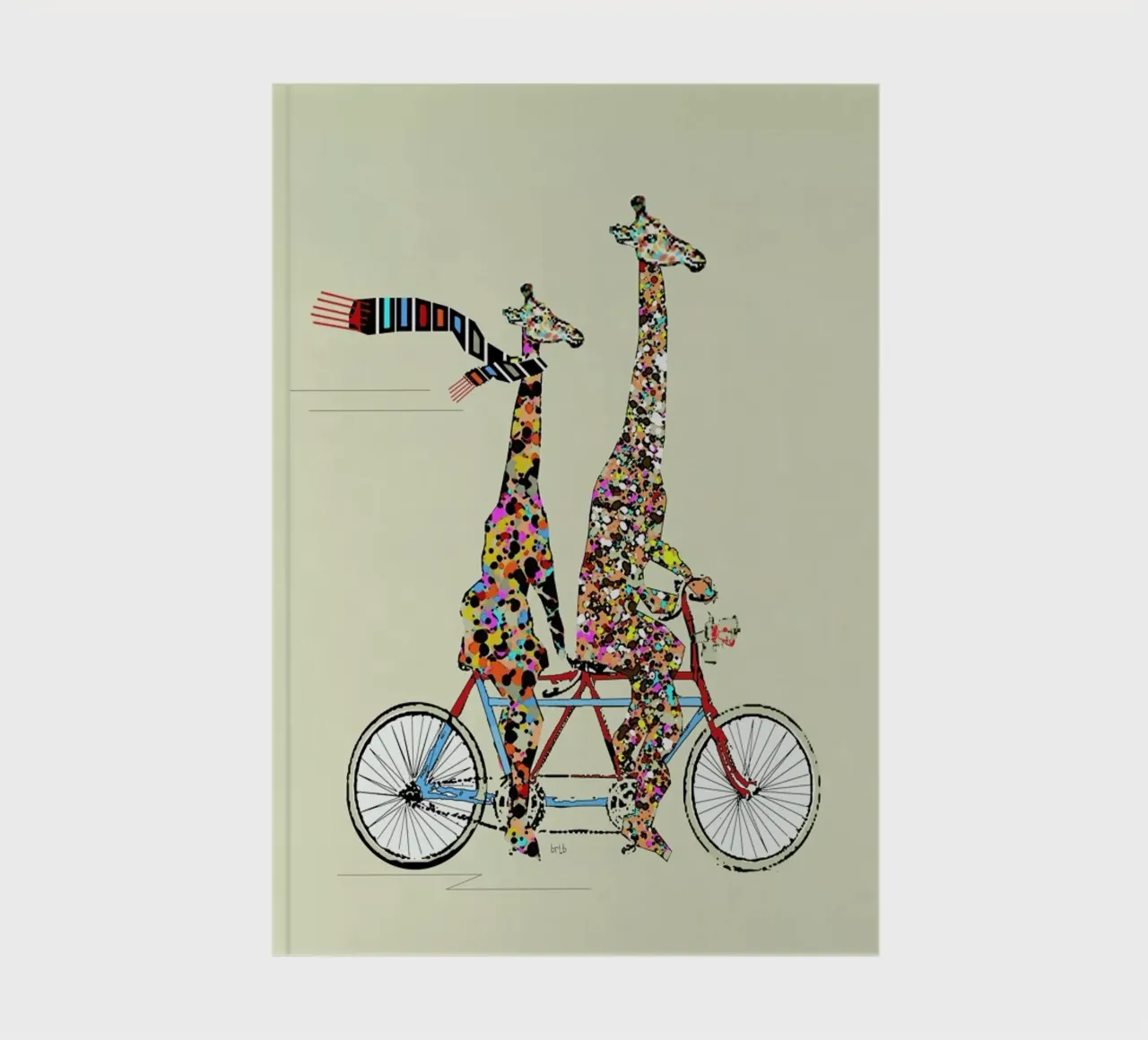 giraffes days lets tandem carnet de notes de Brian Buckley