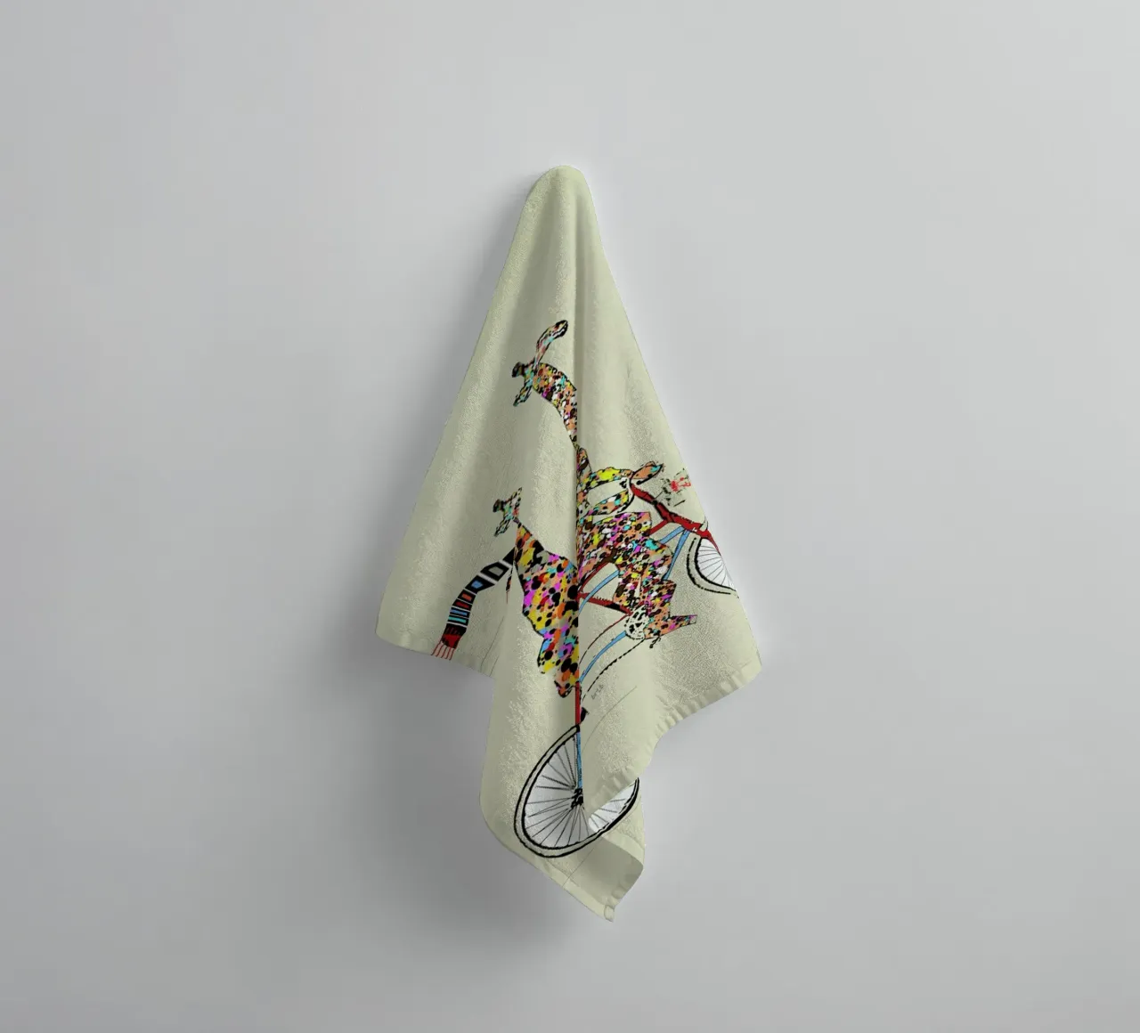 giraffes days lets tandem Handtuch von Brian Buckley