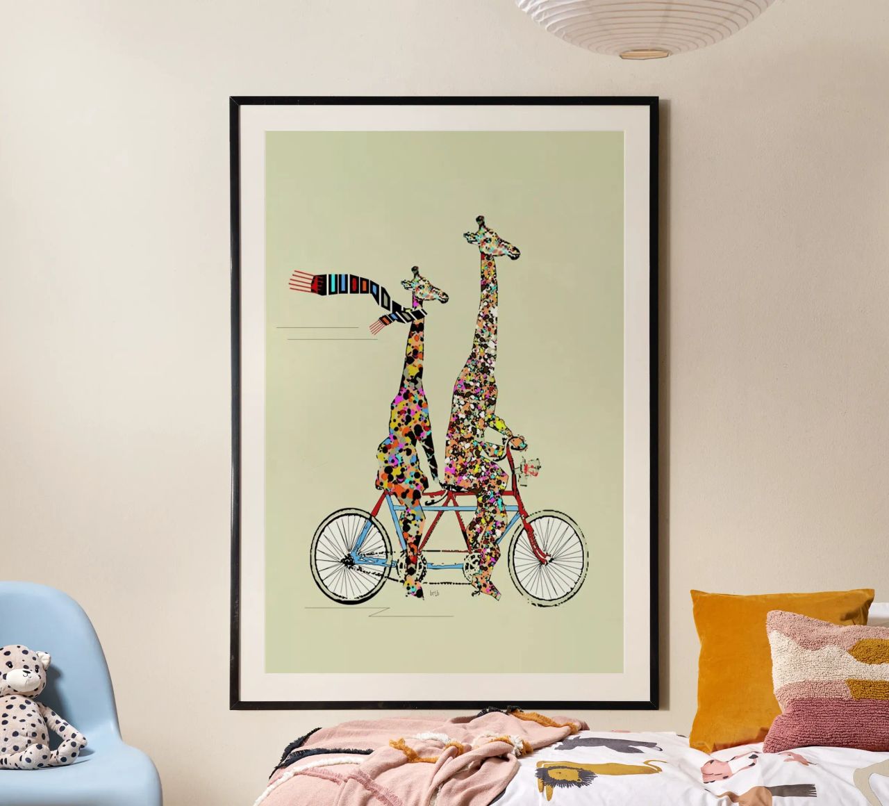 giraffes days lets tandem poster by Brian Buckley