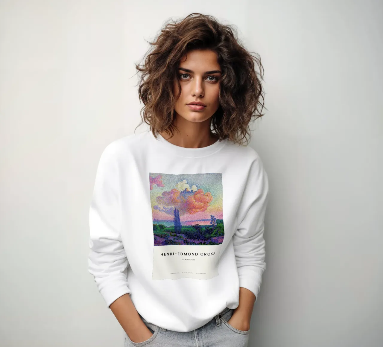 Cross - The Pink Cloud felpa da Vintage by JUNIQE