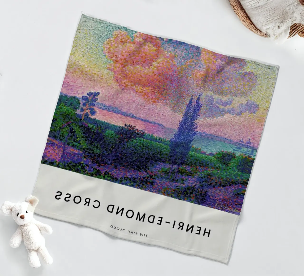 Cross - The Pink Cloud coperta in pile da Vintage by JUNIQE
