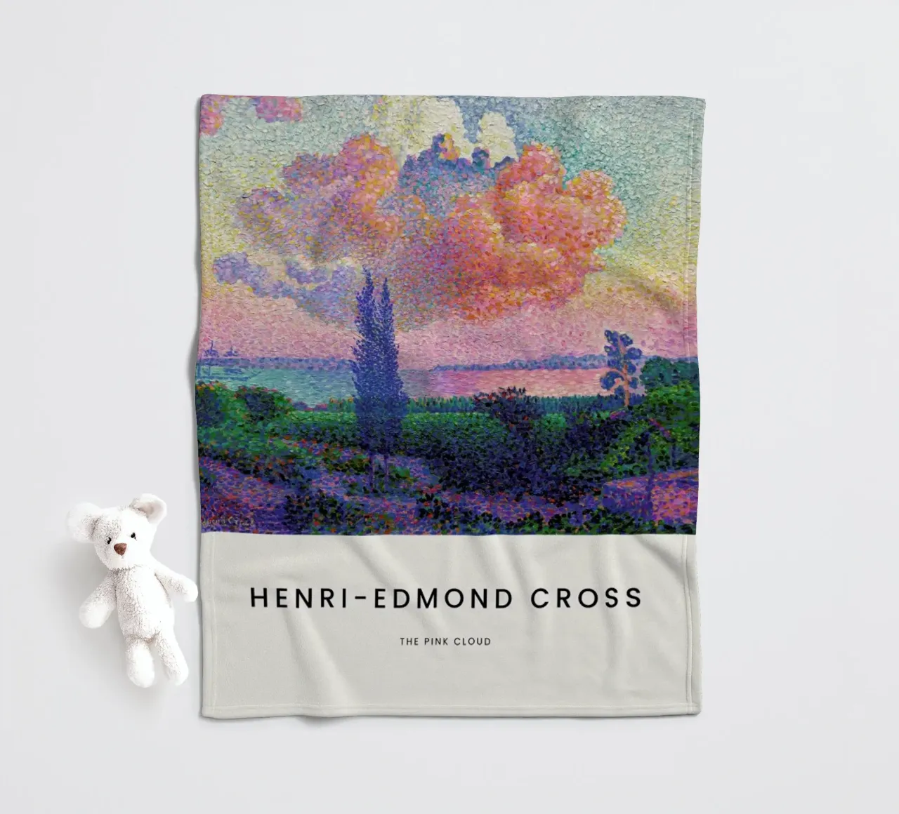 Cross - The Pink Cloud coperta in pile da Vintage by JUNIQE