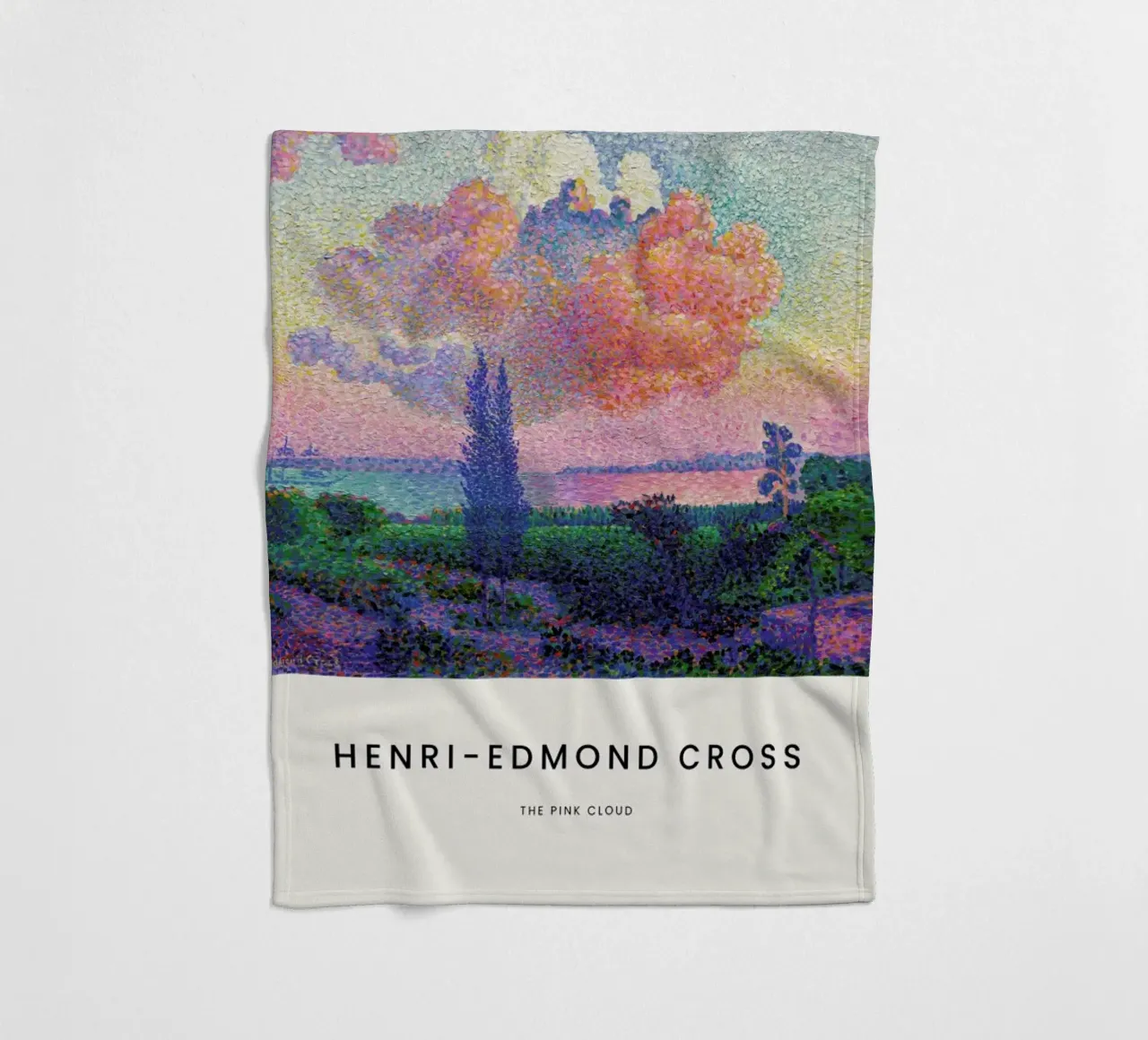 Cross - The Pink Cloud coperta in pile da Vintage by JUNIQE