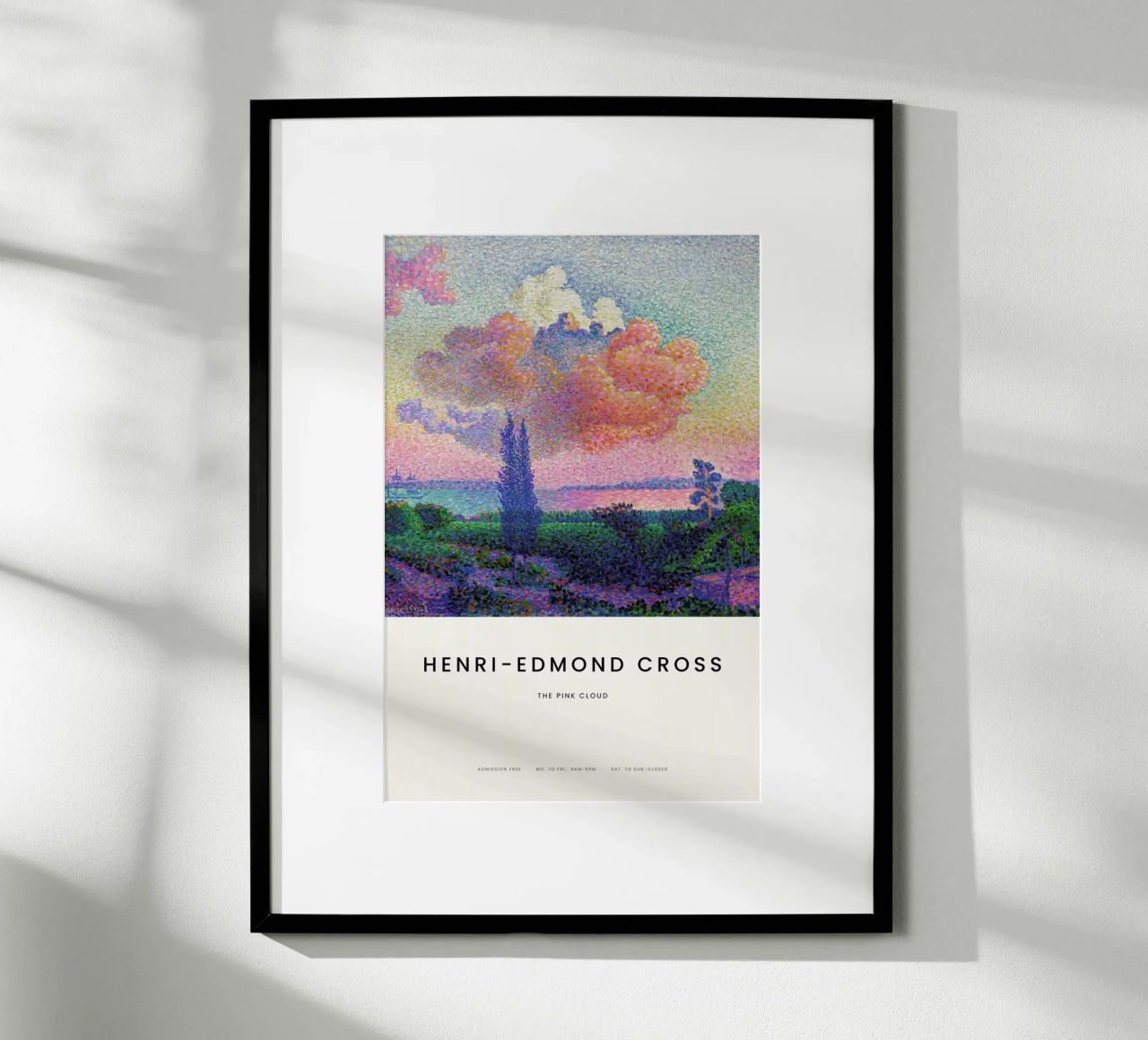 Cross - The Pink Cloud poster de Vintage by JUNIQE