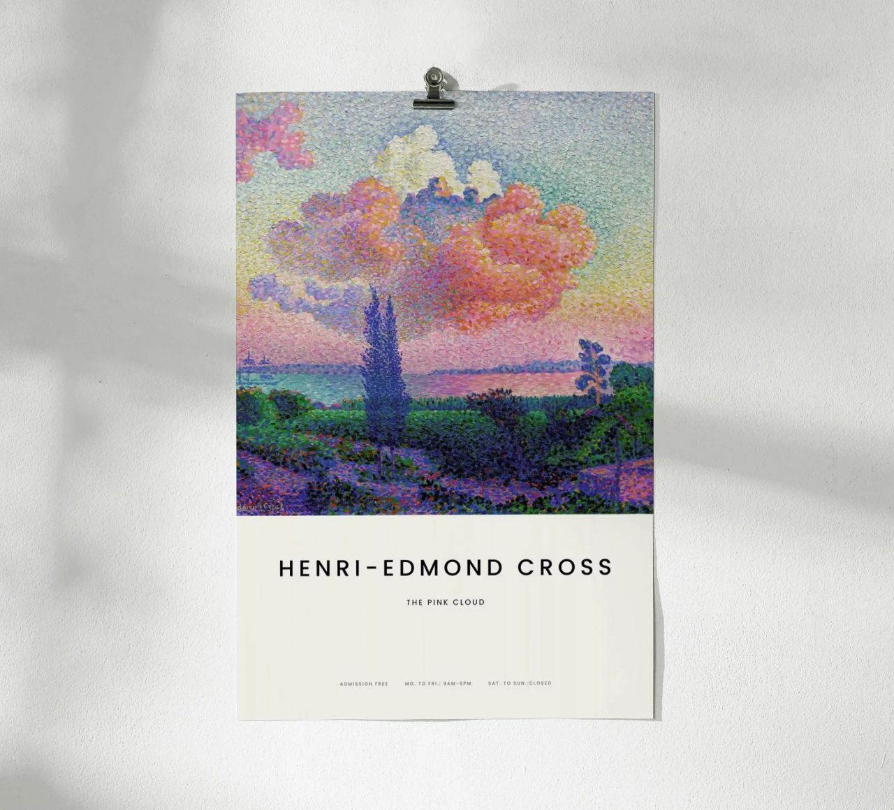 Cross - The Pink Cloud poster de Vintage by JUNIQE