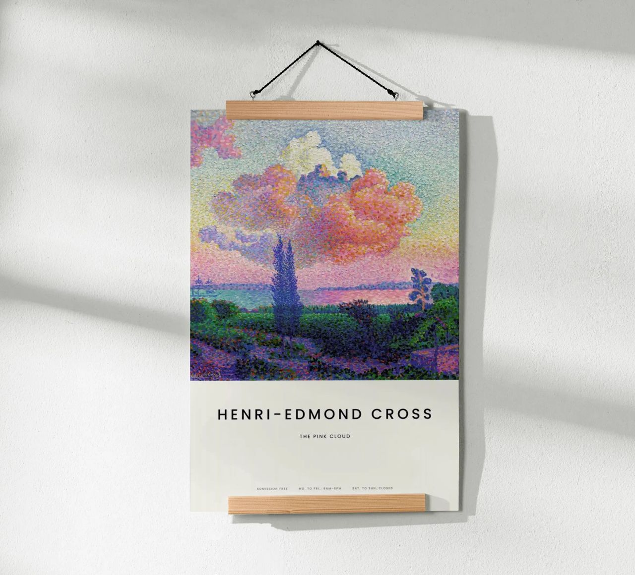 Cross - The Pink Cloud poster de Vintage by JUNIQE