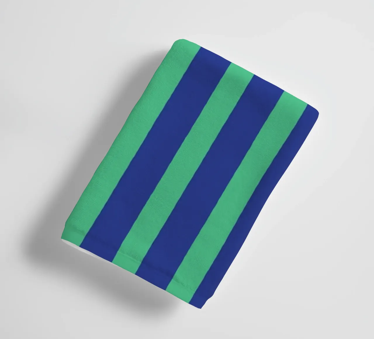 Motif de rayures simples - Bleu Vert serviette de bain de MoonlightPrint
