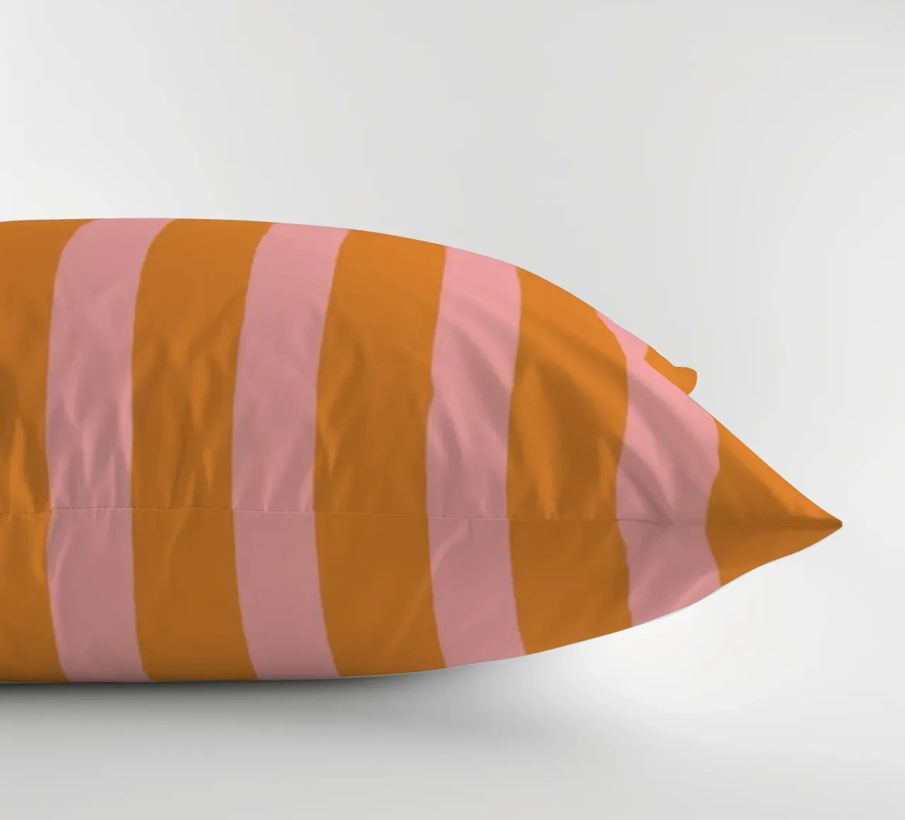 Motivo a strisce semplici - Arancione Rosa cuscino da MoonlightPrint