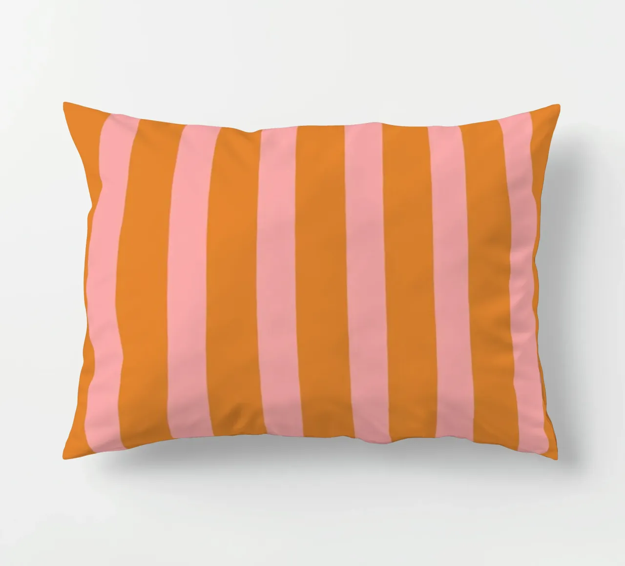 Motivo a strisce semplici - Arancione Rosa cuscino da MoonlightPrint