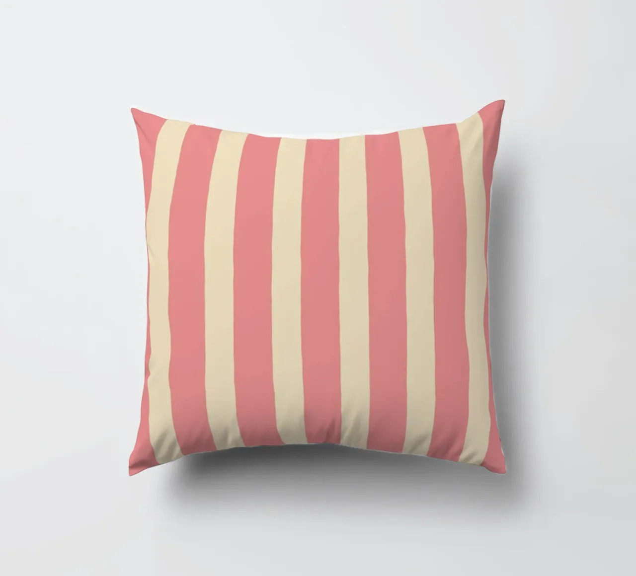 Motivo a righe semplici - Rosa cuscino da MoonlightPrint