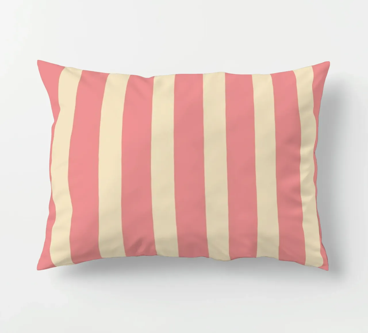 Motivo a righe semplici - Rosa cuscino da MoonlightPrint