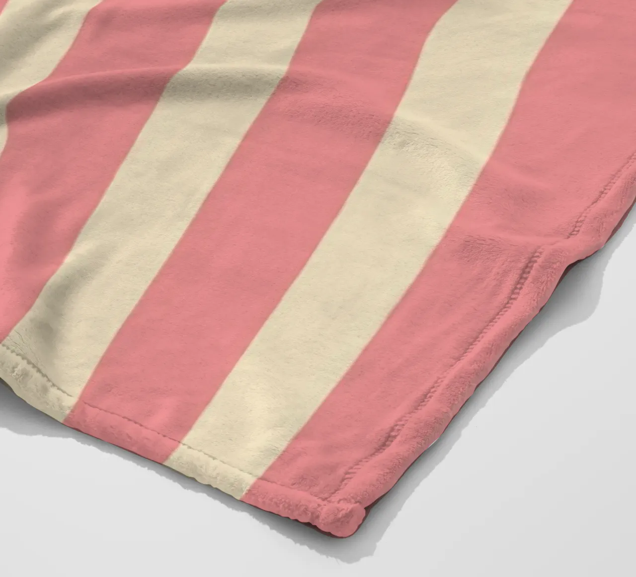 Motivo a righe semplici - Rosa coperta in pile da MoonlightPrint