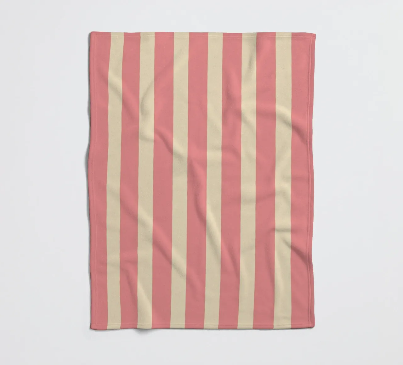 Motivo a righe semplici - Rosa coperta in pile da MoonlightPrint