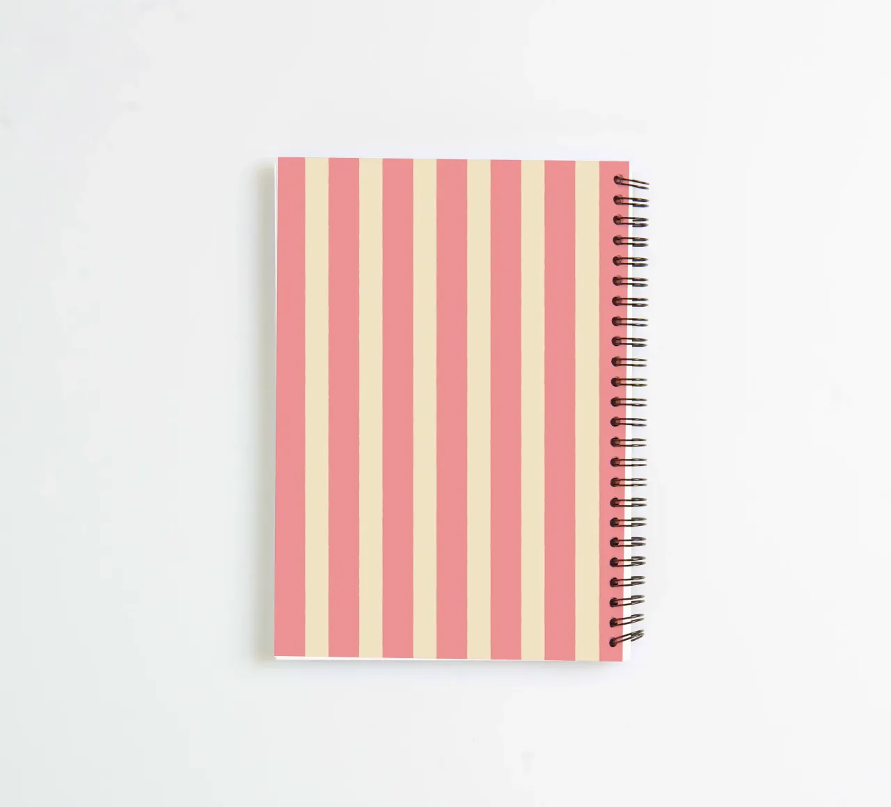 Simple Stripes Pattern - Pink spiral notebook by MoonlightPrint