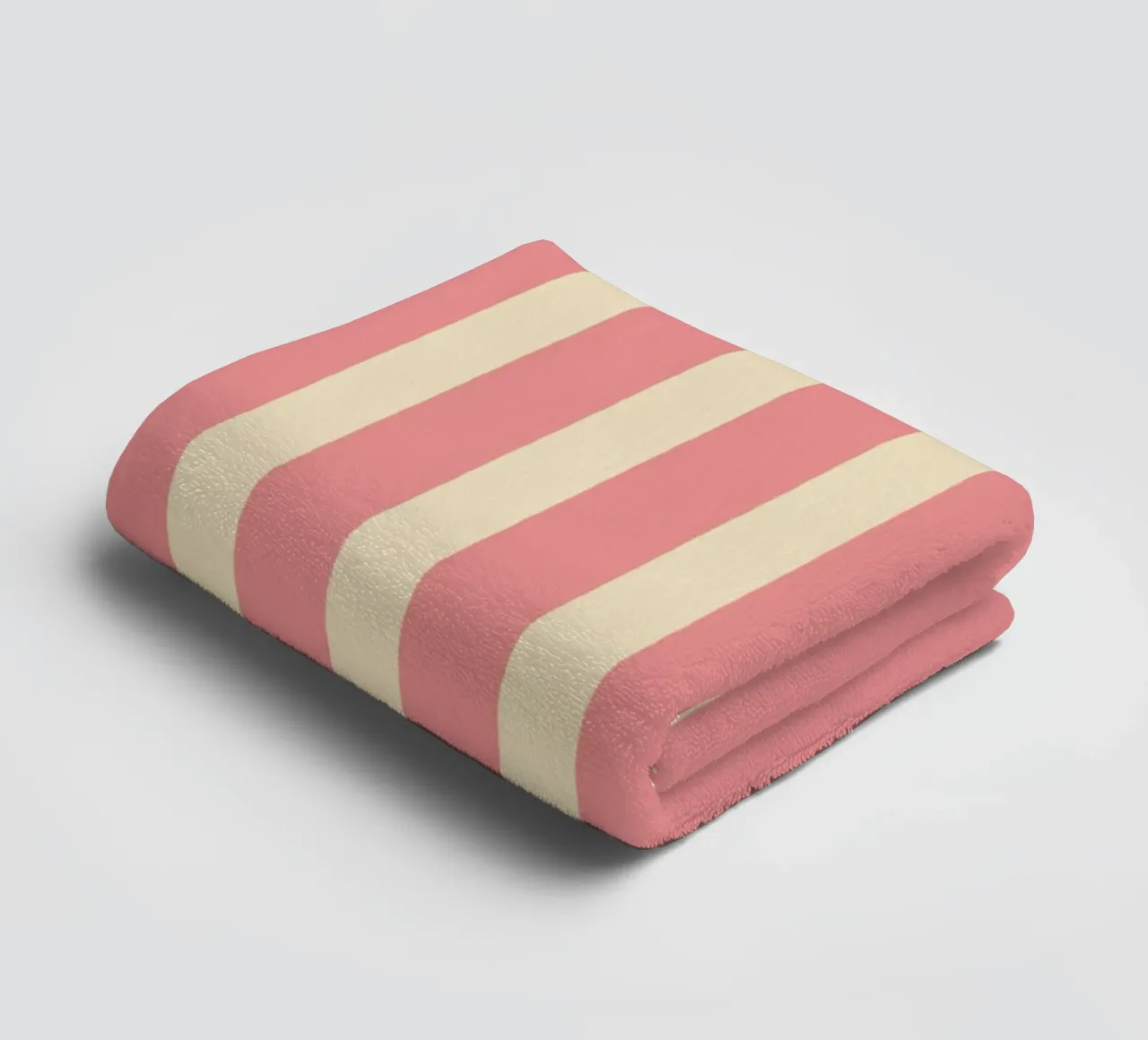 Simple Stripes Pattern - Pink towel by MoonlightPrint
