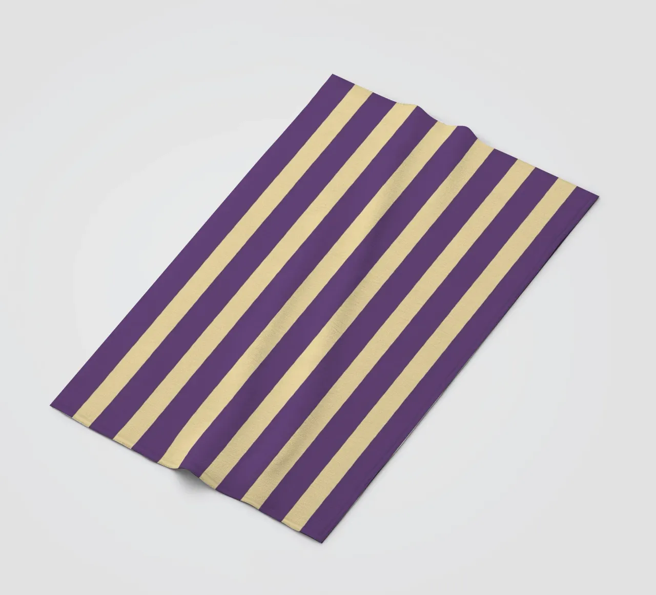 Motif de rayures simples - Violet Jaune plaid polaire de MoonlightPrint