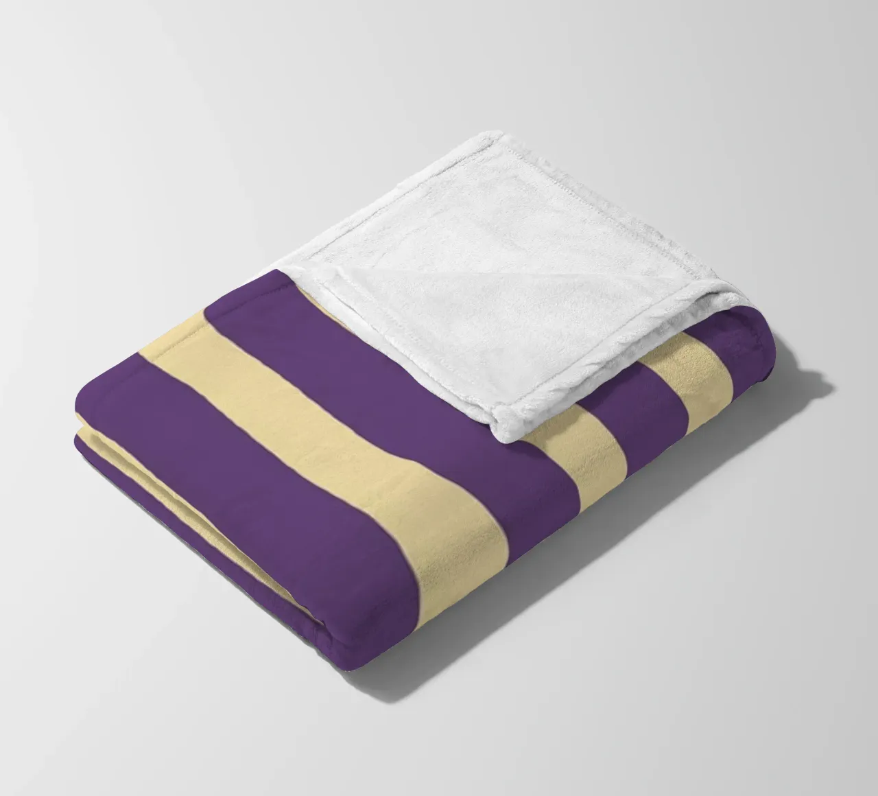 Motif de rayures simples - Violet Jaune plaid polaire de MoonlightPrint