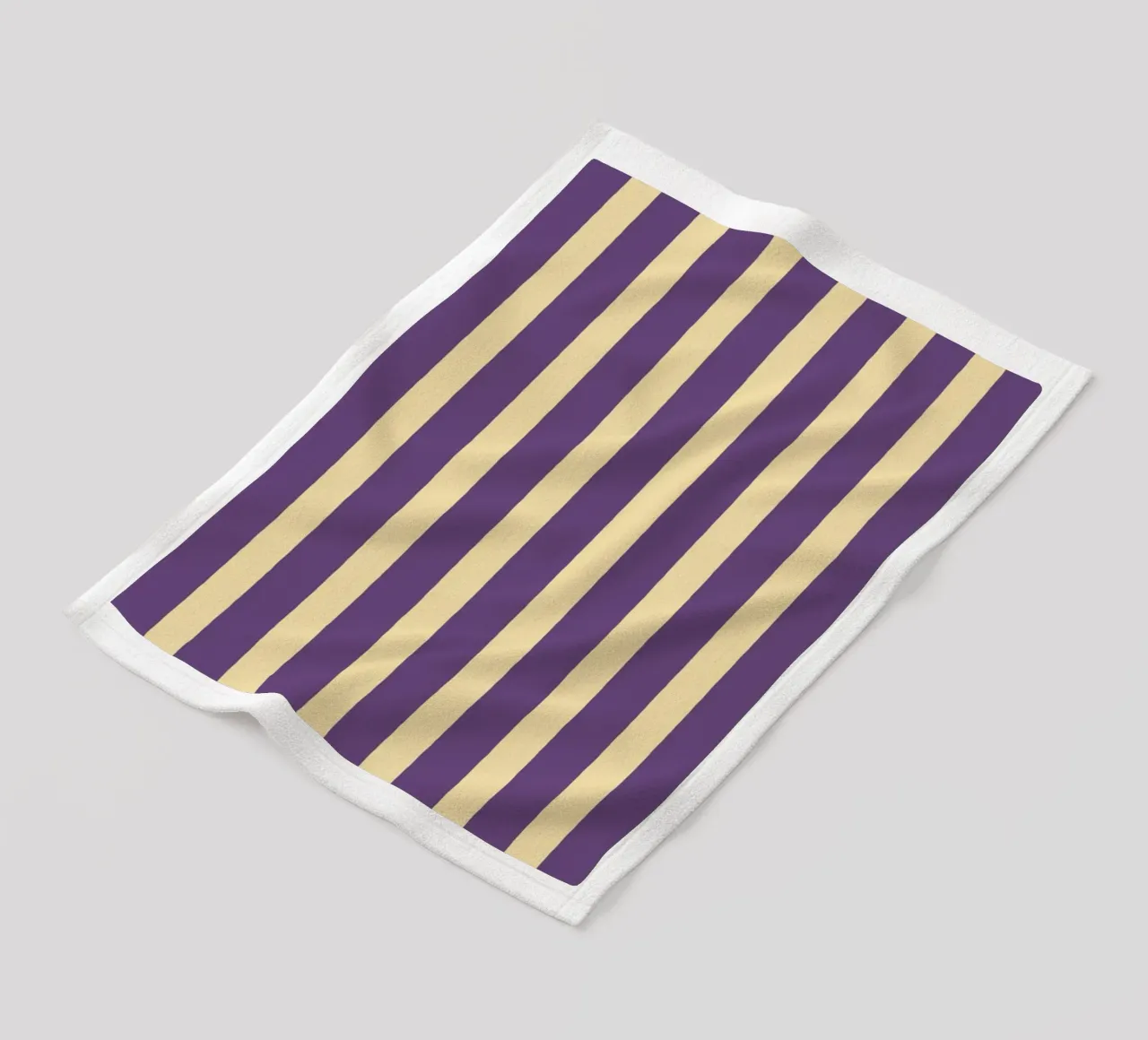 Motif de rayures simples - Violet Jaune plaid polaire de MoonlightPrint