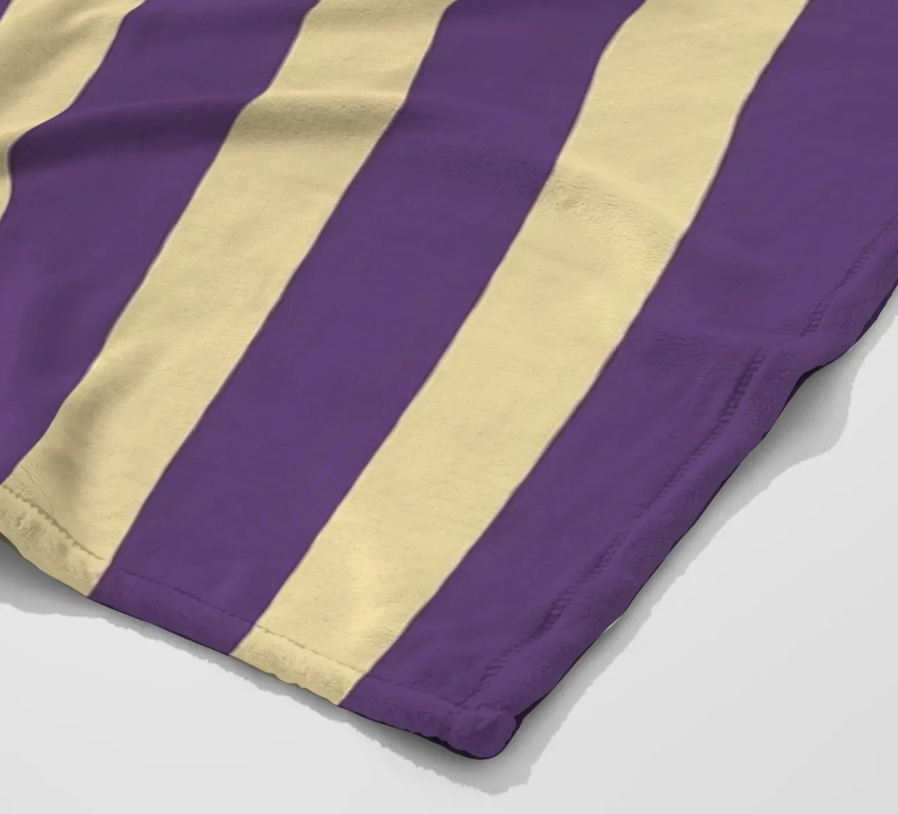 Motif de rayures simples - Violet Jaune plaid polaire de MoonlightPrint