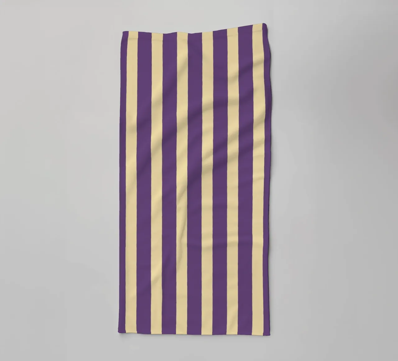 Motif de rayures simples - Violet Jaune serviette de bain de MoonlightPrint