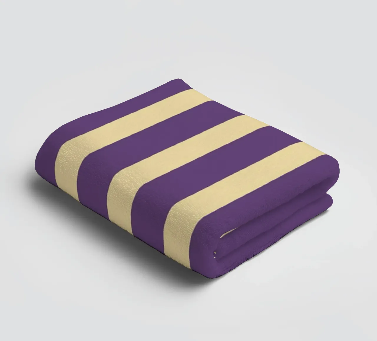 Motif de rayures simples - Violet Jaune serviette de bain de MoonlightPrint