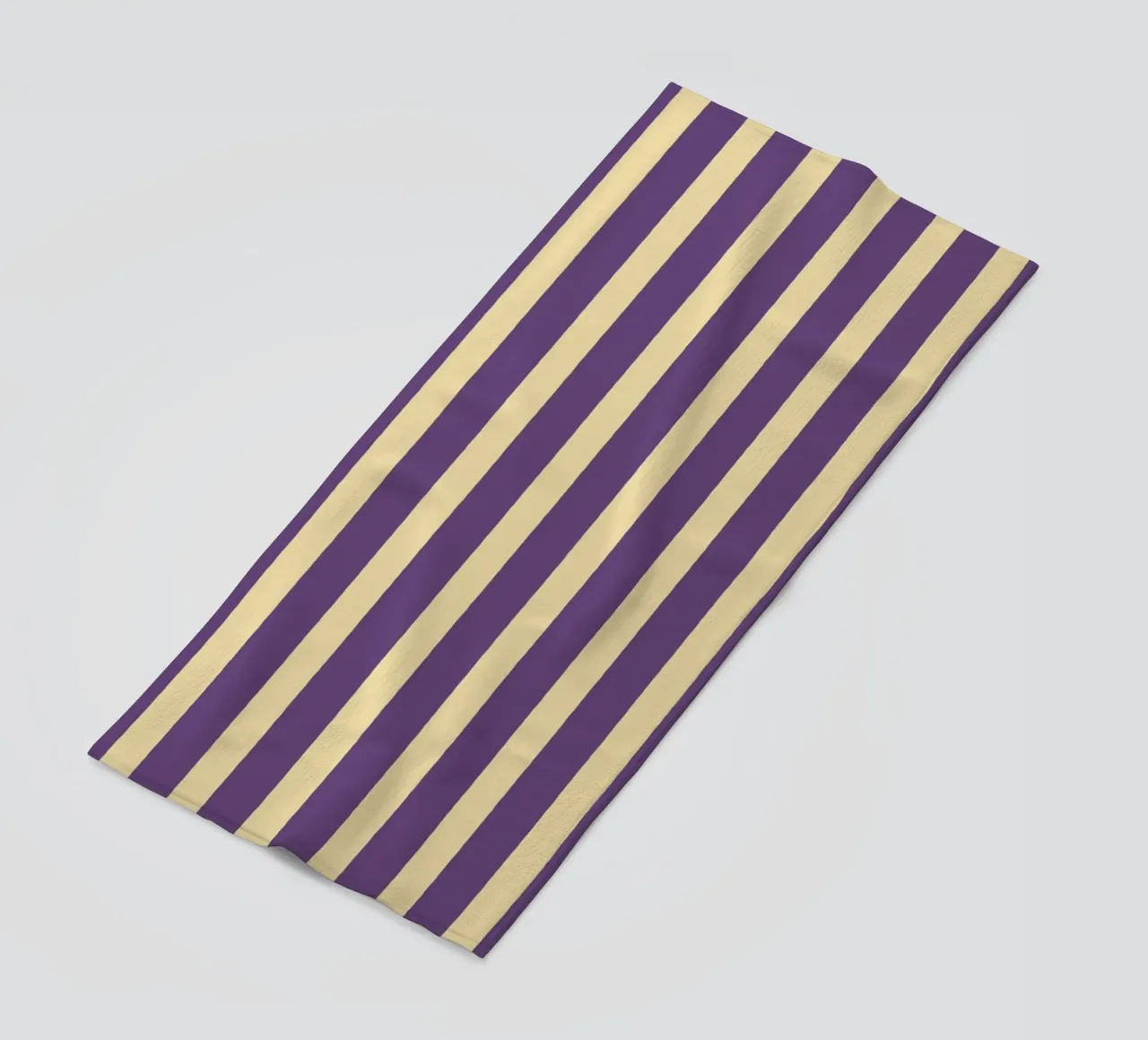 Motif de rayures simples - Violet Jaune serviette de plage de MoonlightPrint