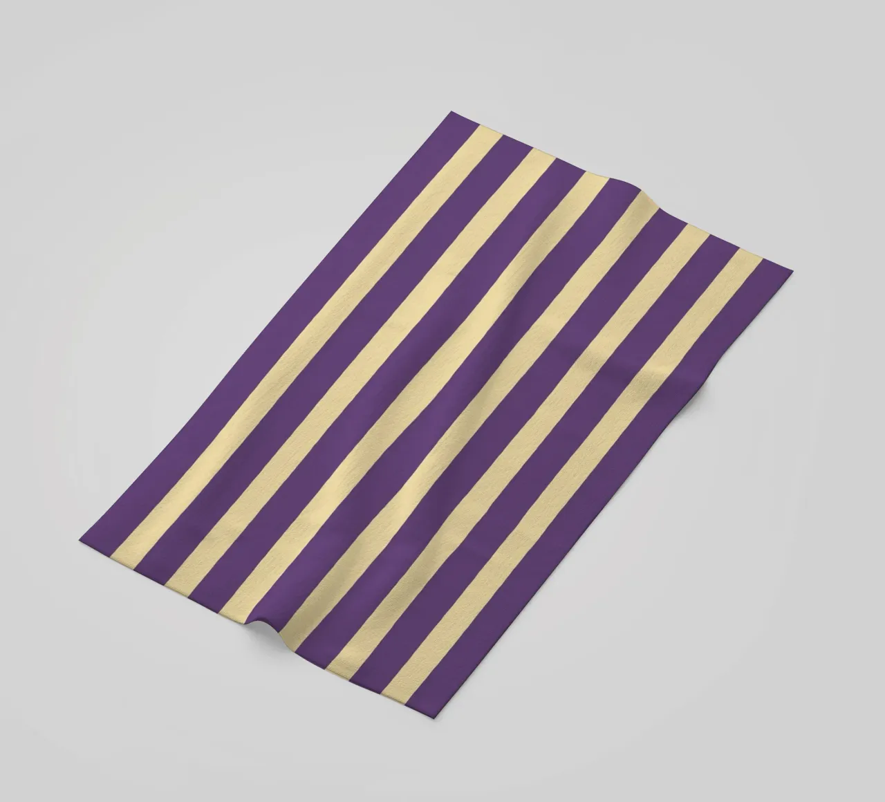 Motif de rayures simples - Violet Jaune serviette de plage de MoonlightPrint