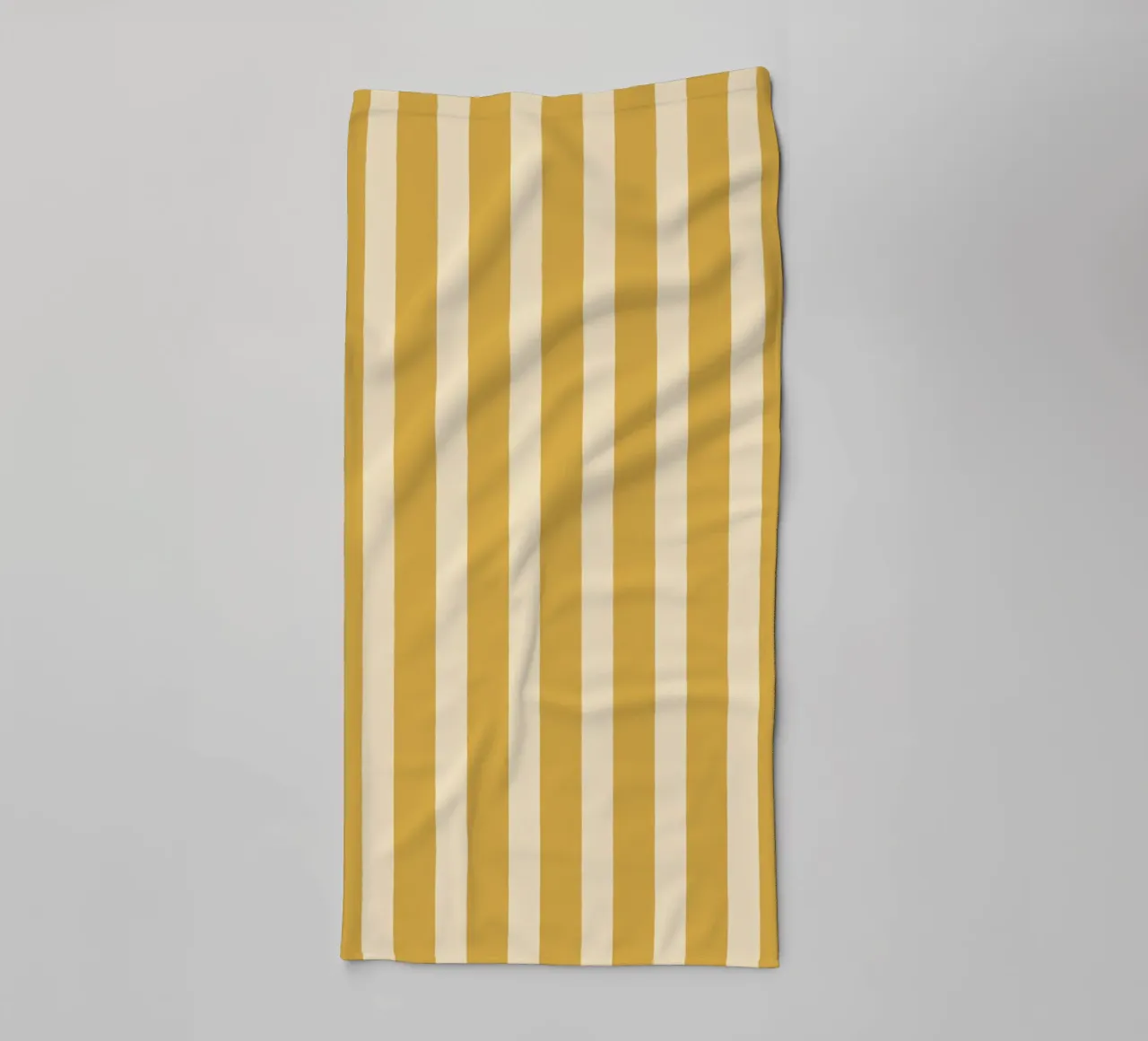 Motif de rayures simples - Jaune d'or serviette de bain de MoonlightPrint