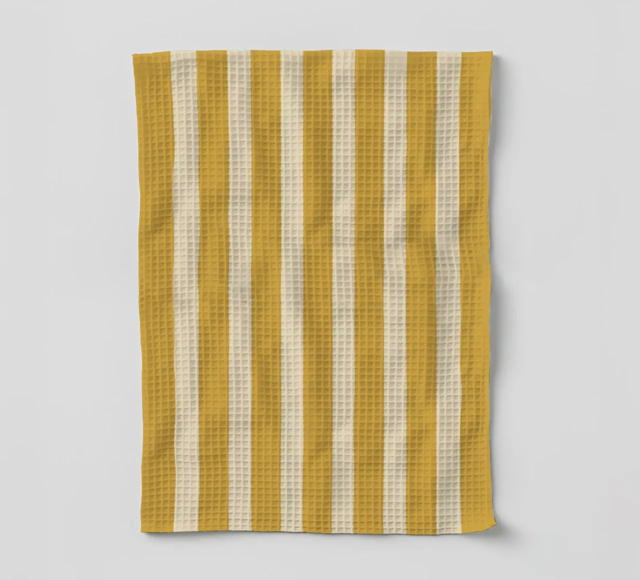 Motif de rayures simples - Jaune d'or torchon de MoonlightPrint