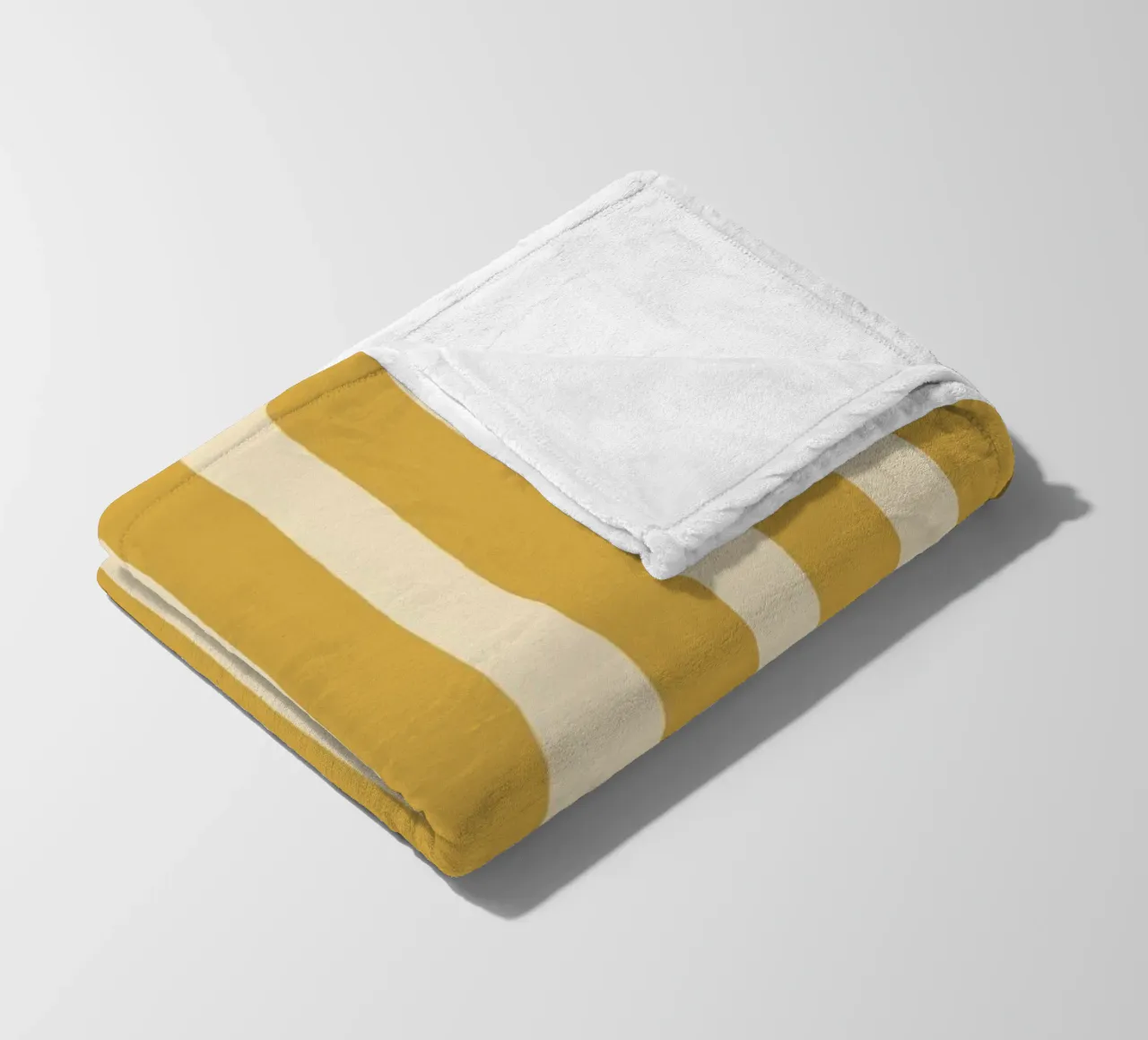 Motif de rayures simples - Jaune d'or plaid polaire de MoonlightPrint