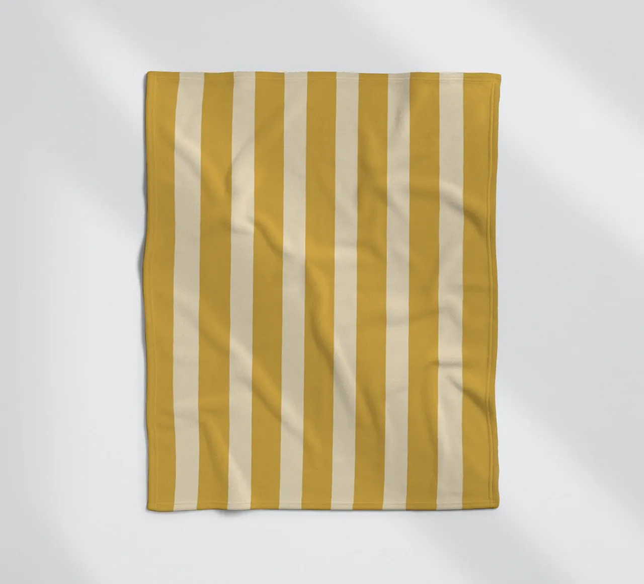 Motif de rayures simples - Jaune d'or plaid polaire de MoonlightPrint