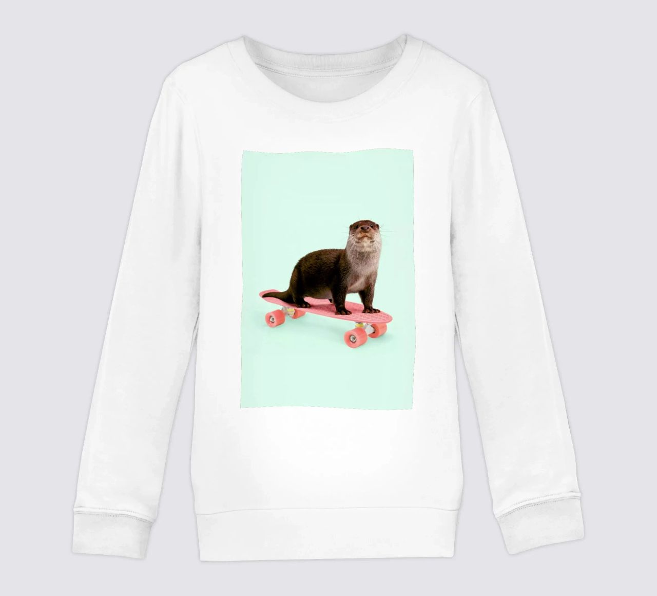 Skate Otter felpa bambino da Paul Fuentes Design