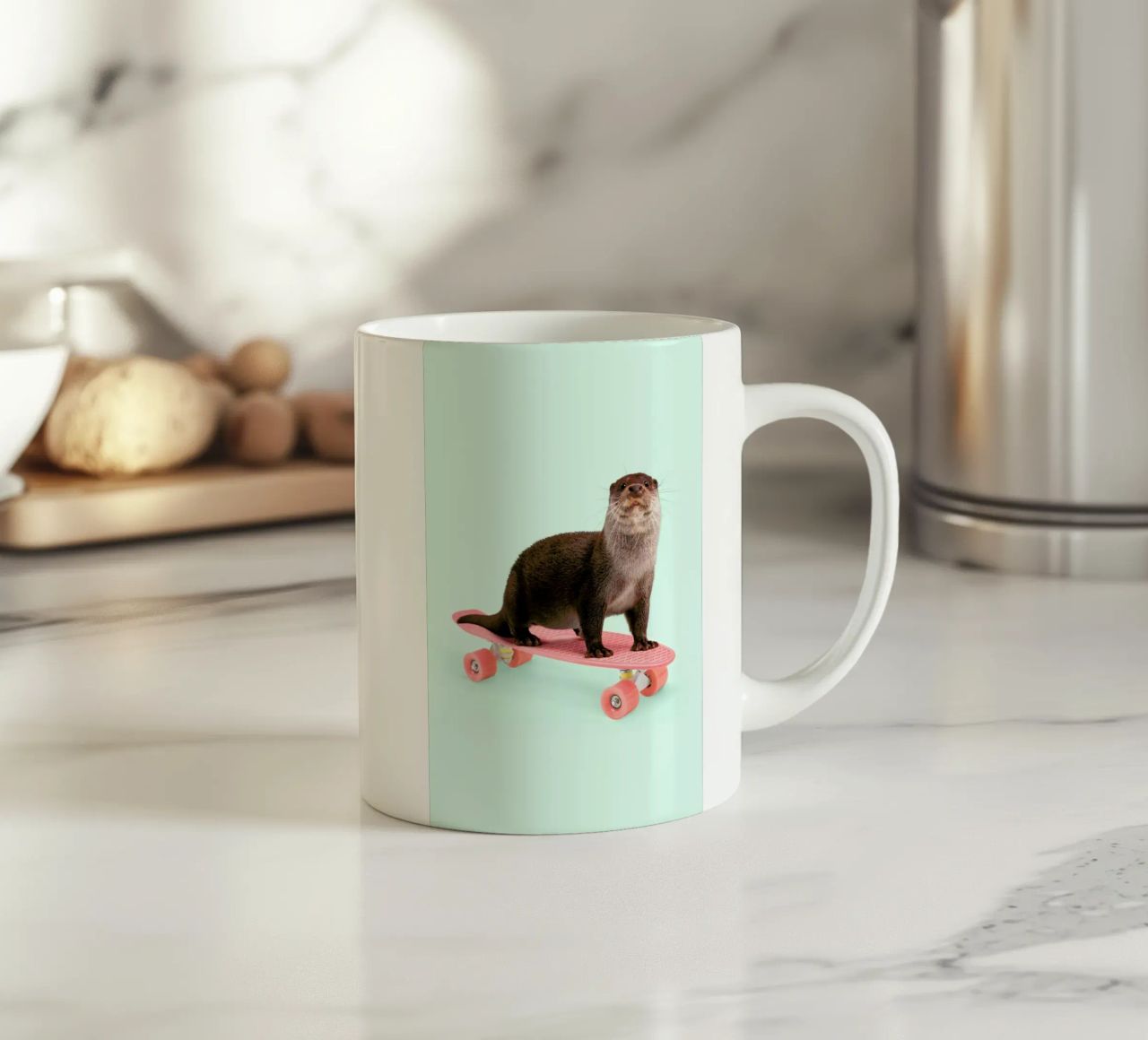 Skate Otter tazza in ceramica da Paul Fuentes Design