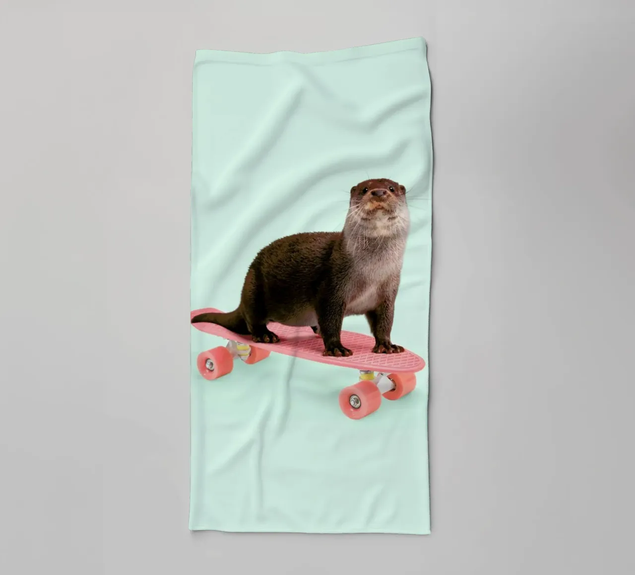 Skate Otter asciugamano da bagno da Paul Fuentes Design