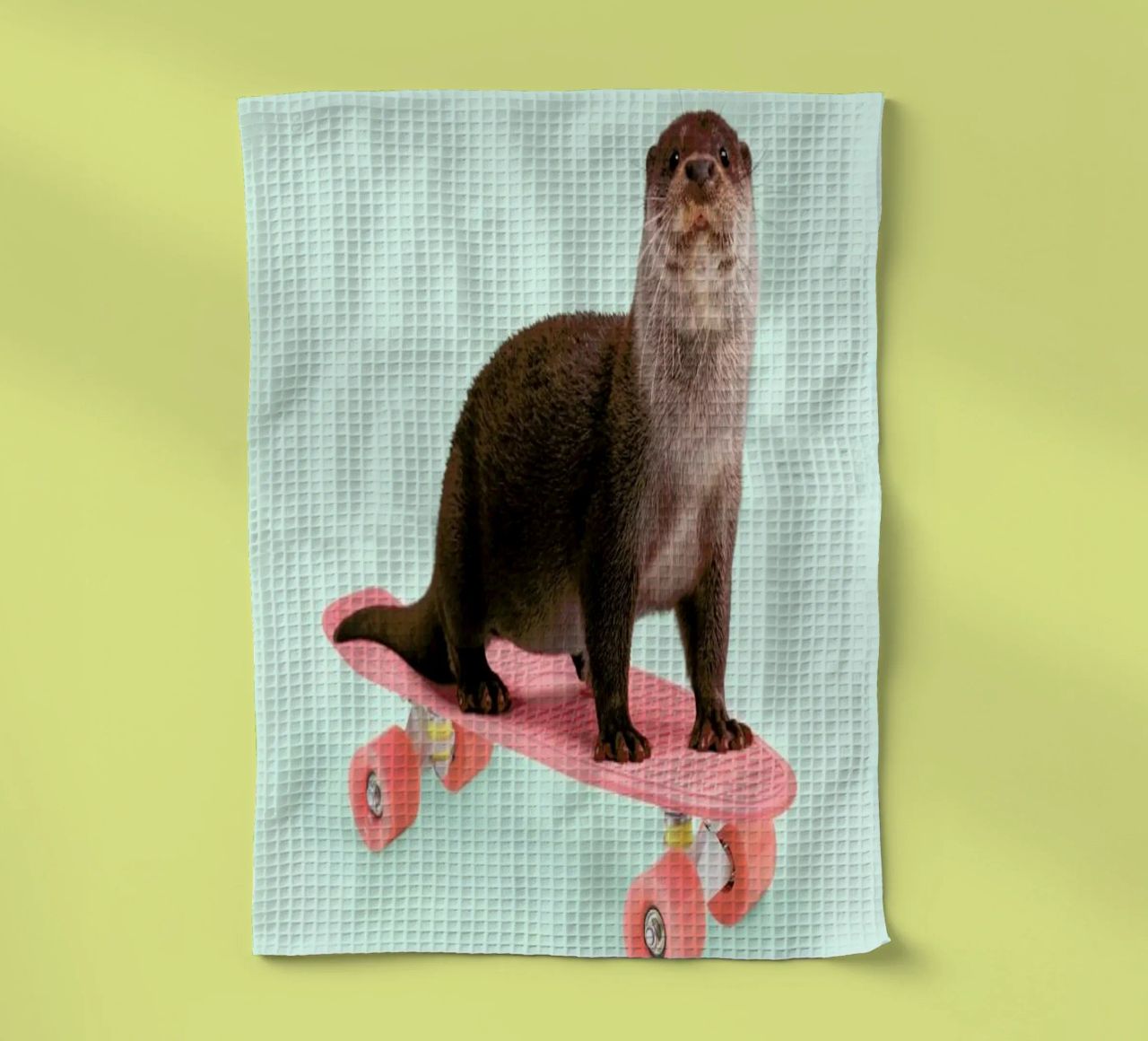 Skate Otter canovaccio da cucina da Paul Fuentes Design