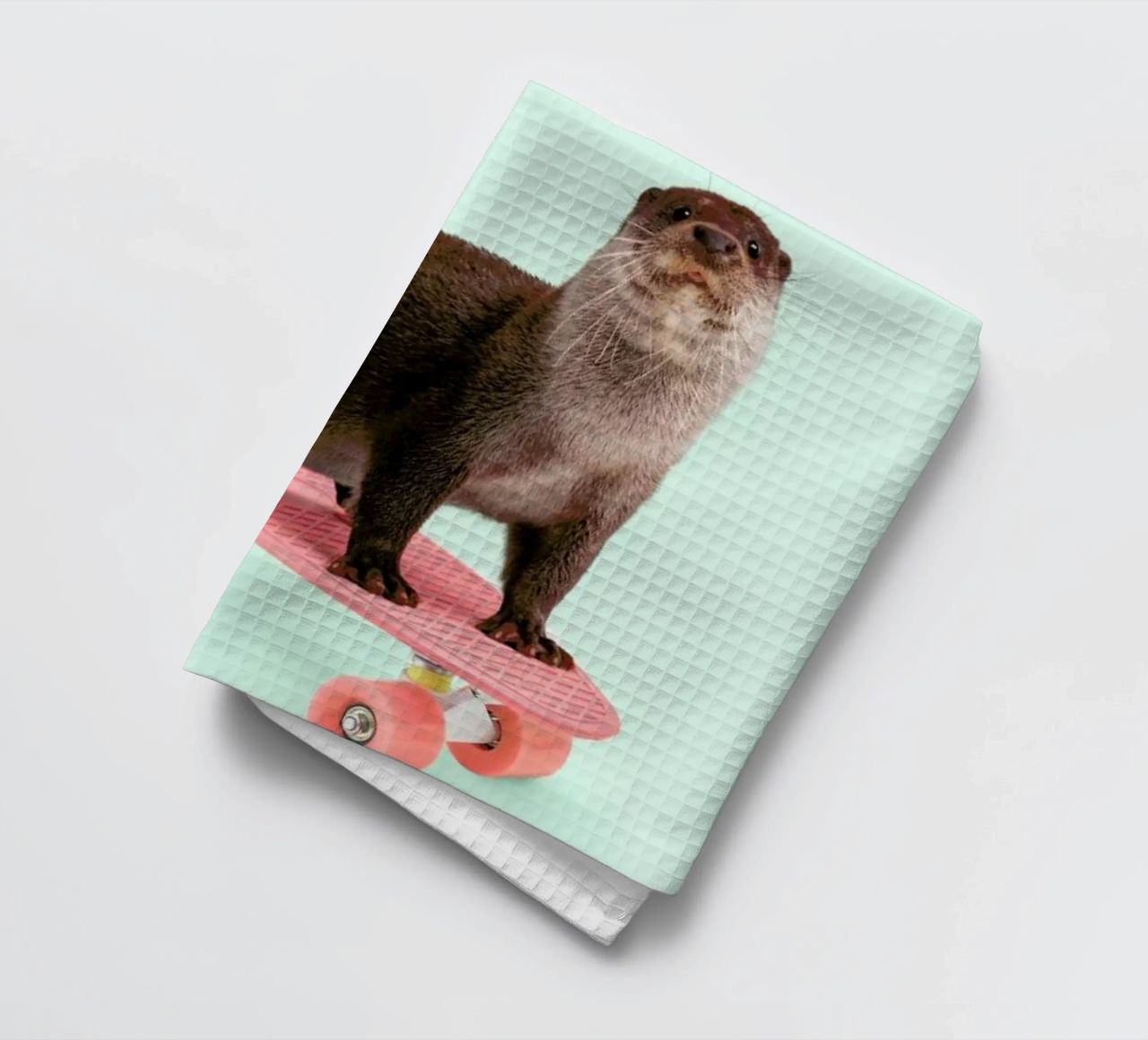 Skate Otter canovaccio da cucina da Paul Fuentes Design