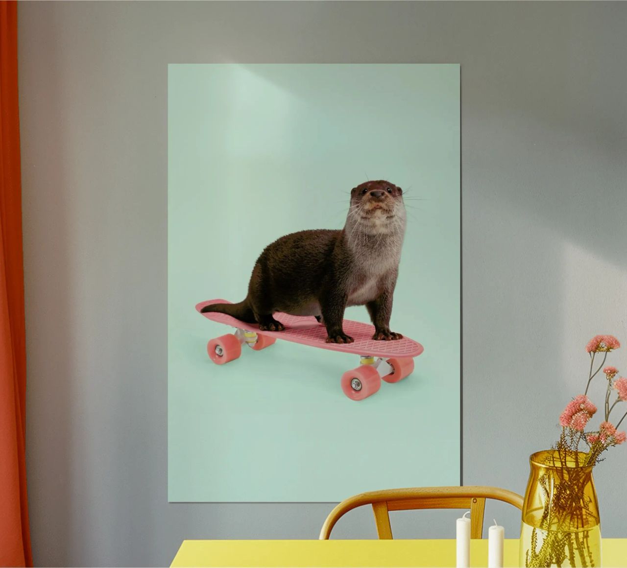 Skate Otter poster da Paul Fuentes Design