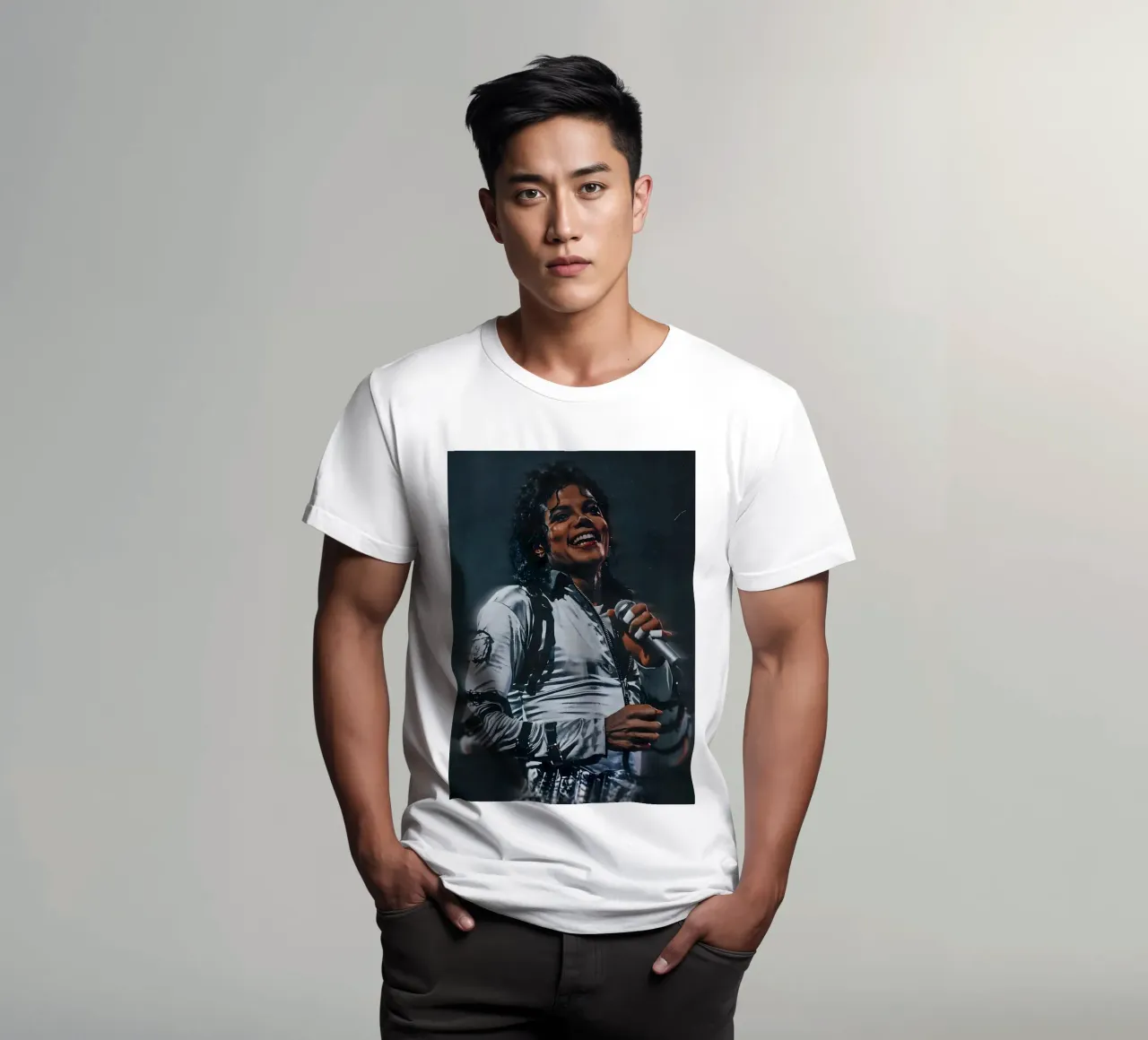 Michael Jackson t-shirt da Low poly art