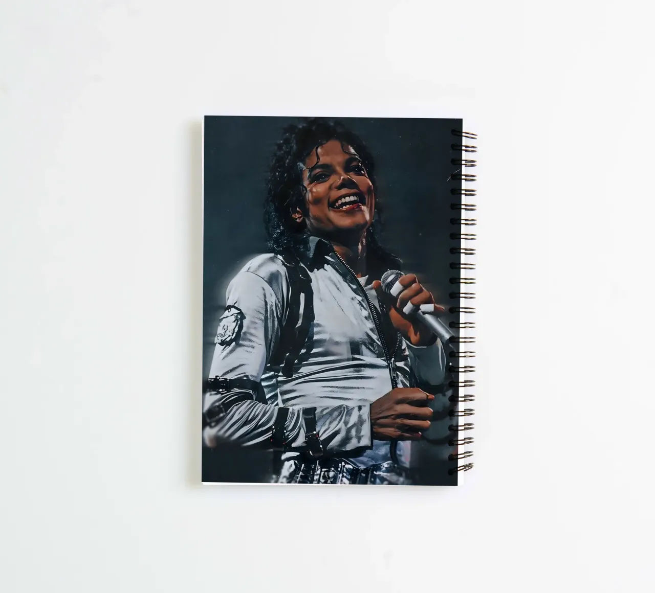 Michael Jackson spiral notebook by Low poly art