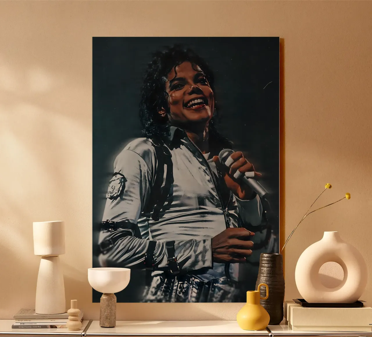 Michael Jackson plexiglass da Low poly art