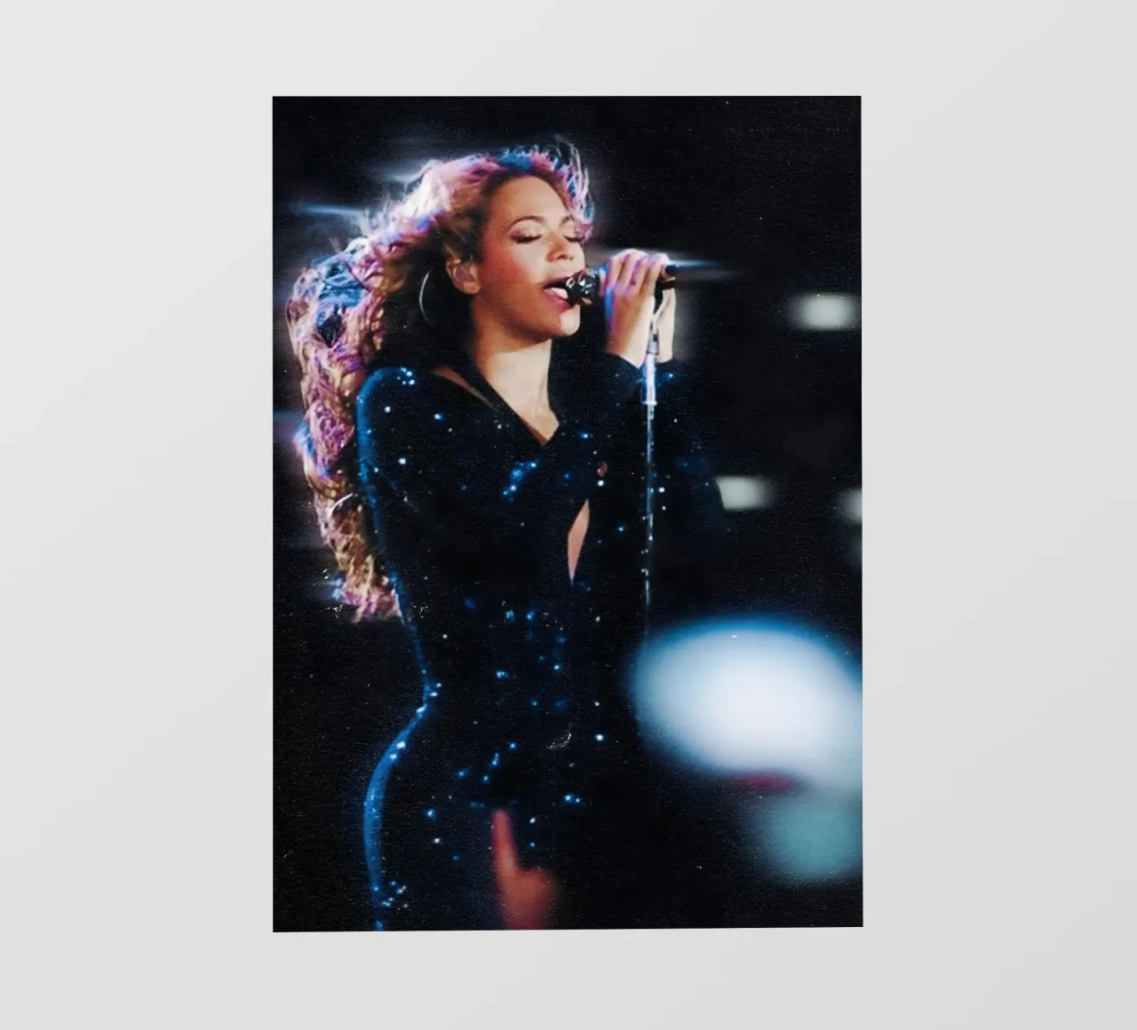 Beyonce pellicola backlit da Low poly art