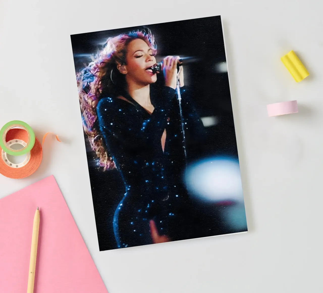 Beyonce notebook by Low poly art