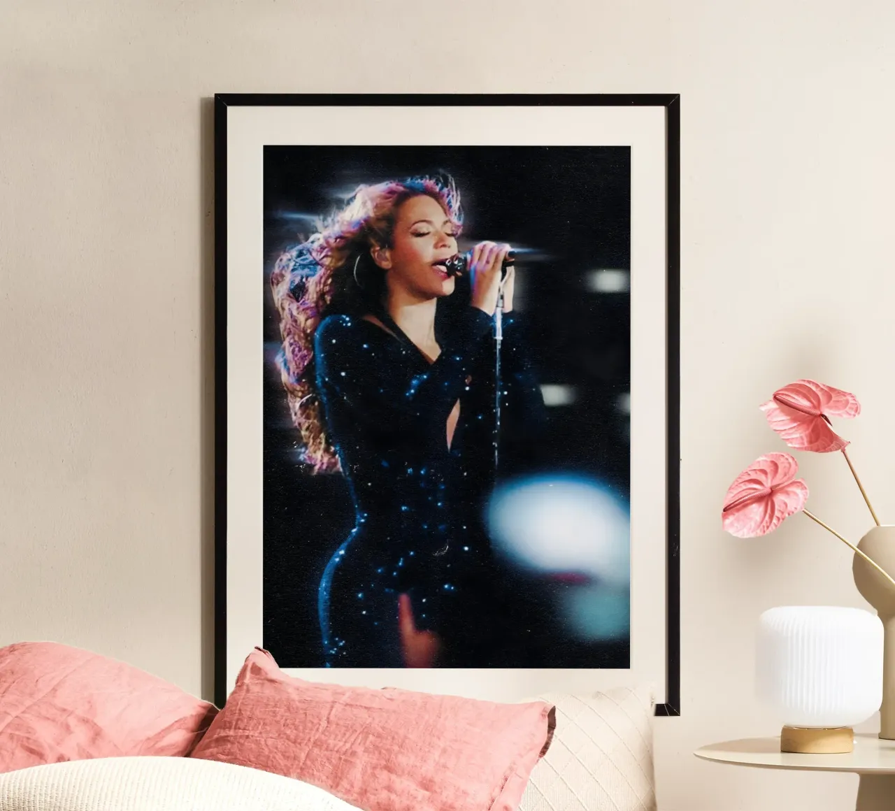 Beyonce carta hahnemühle da Low poly art